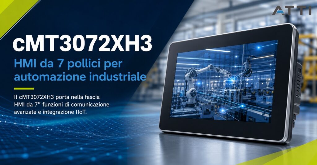 Weintek cMT3072XH3: HMI da 7” per macchine compatte e integrazione IIoT