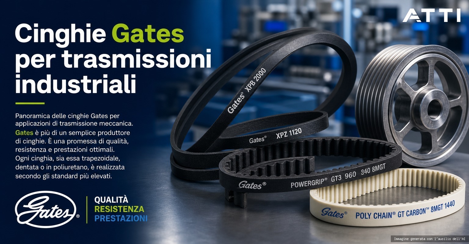 Cinghie Gates per trasmissioni industriali