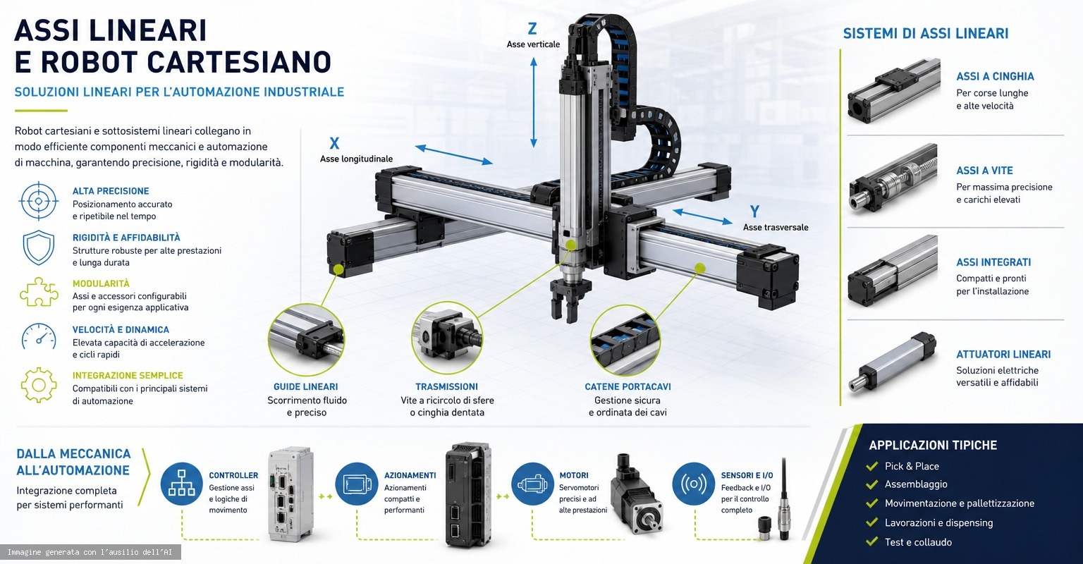 Robotica industriale per movimentazione e fine linea