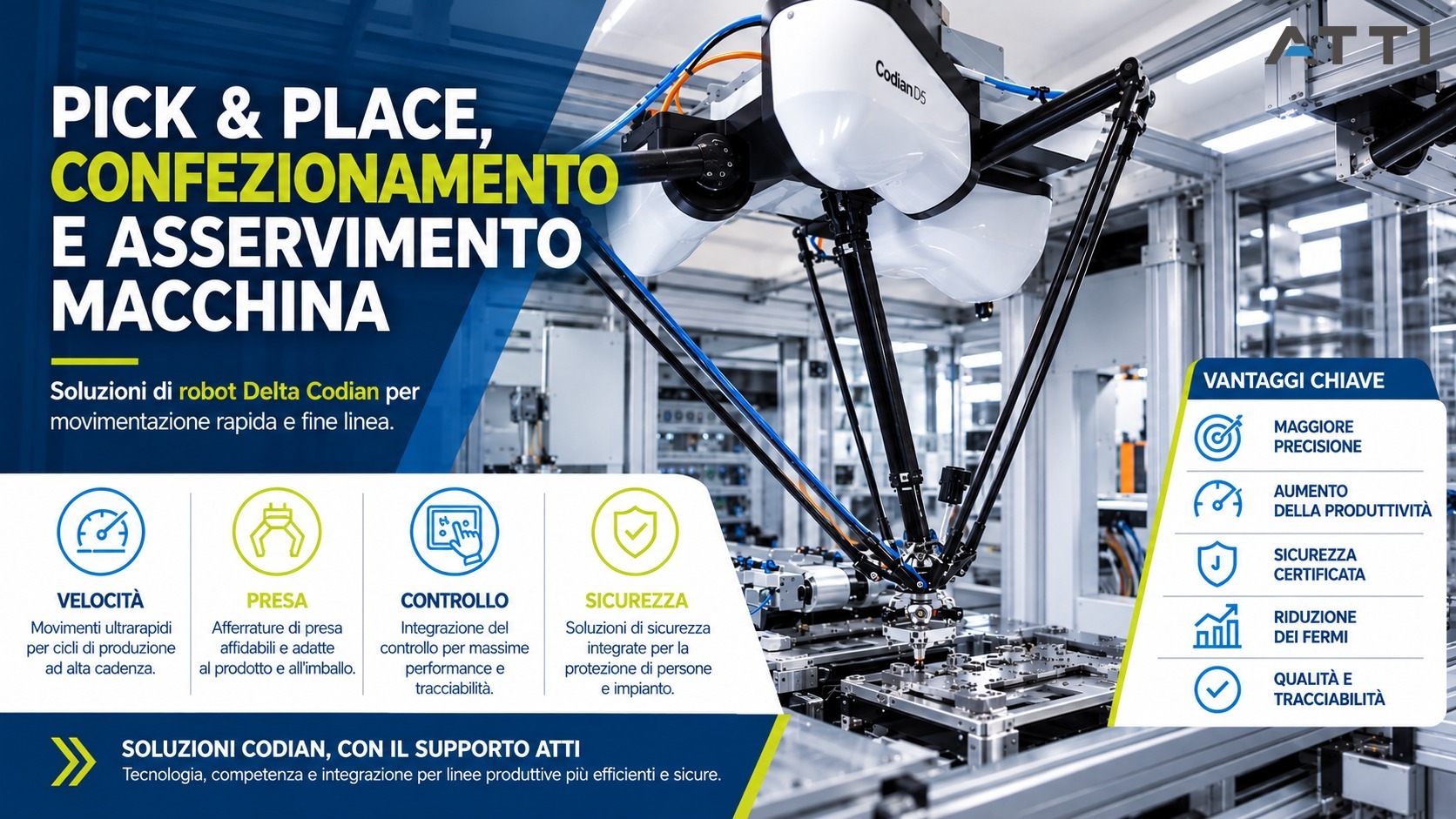 Robotica industriale per movimentazione e fine linea criteri di scelta