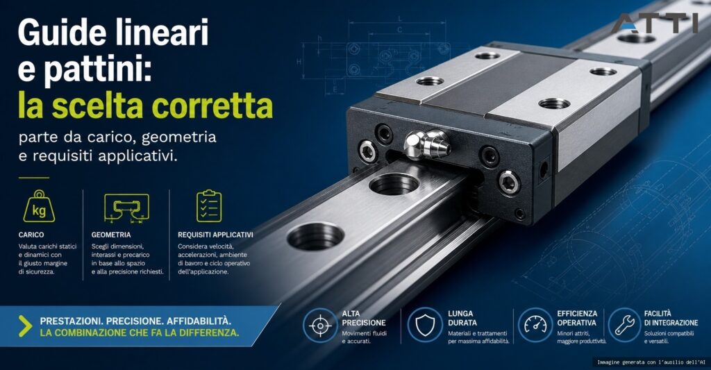Guide lineari: scegliere guida, pattino, carico e precarico